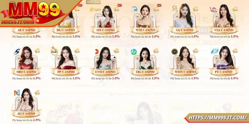 Giới thiệu thông tin cơ bản về casino MM99
