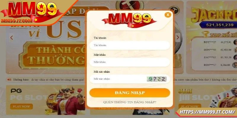 Thông tin cơ bản về đăng nhập MM99